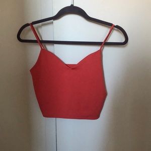 Pink Cropped Reformation Tank